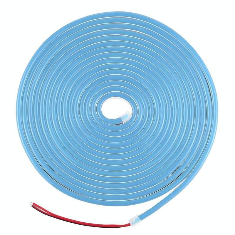 CJ-1206 12V 6A 5m IP65 Waterproof Silicone Neon LED Strip Light(Sky Blue)