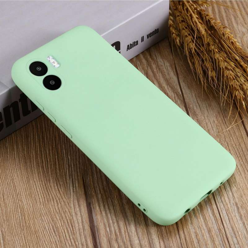 For Xiaomi Redmi A1 / A2 Pure Color Liquid Silicone Shockproof Phone Case(Green)