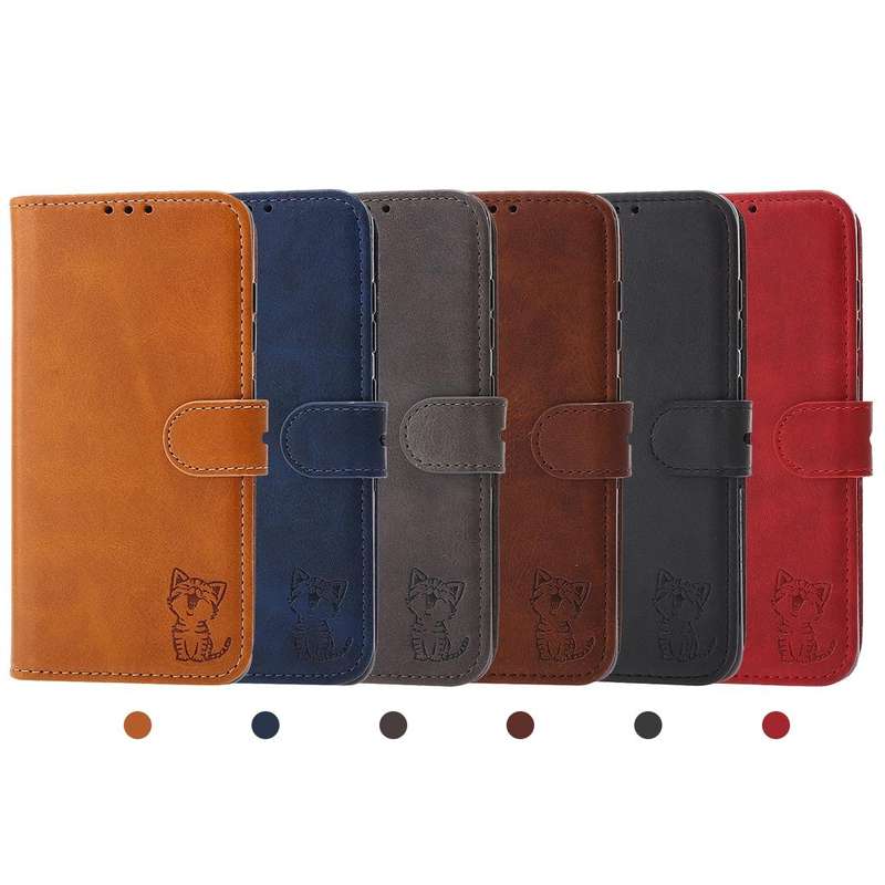 For Huawei P50 Pro Embossed Happy Cat Pattern Horizontal Flip Leather Case with Holder & Card Slo...