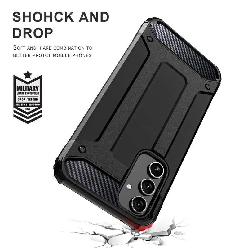 For Samsung Galaxy A54 5G Magic Armor TPU Hard PC Phone Case(Black)