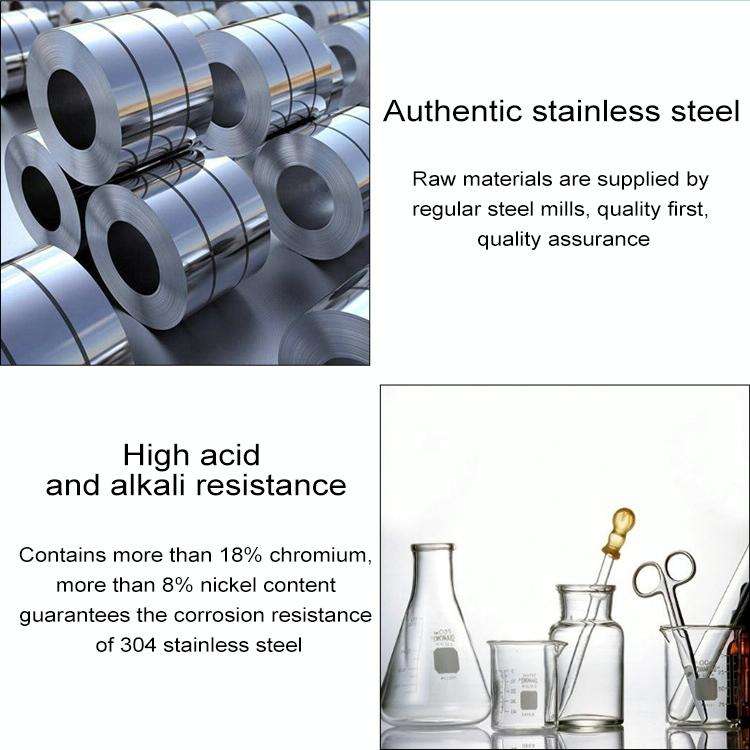 30m 304 Stainless Steel Wire Tray Oil Pipe Tie with Hoop, Size: 7.90.25mm