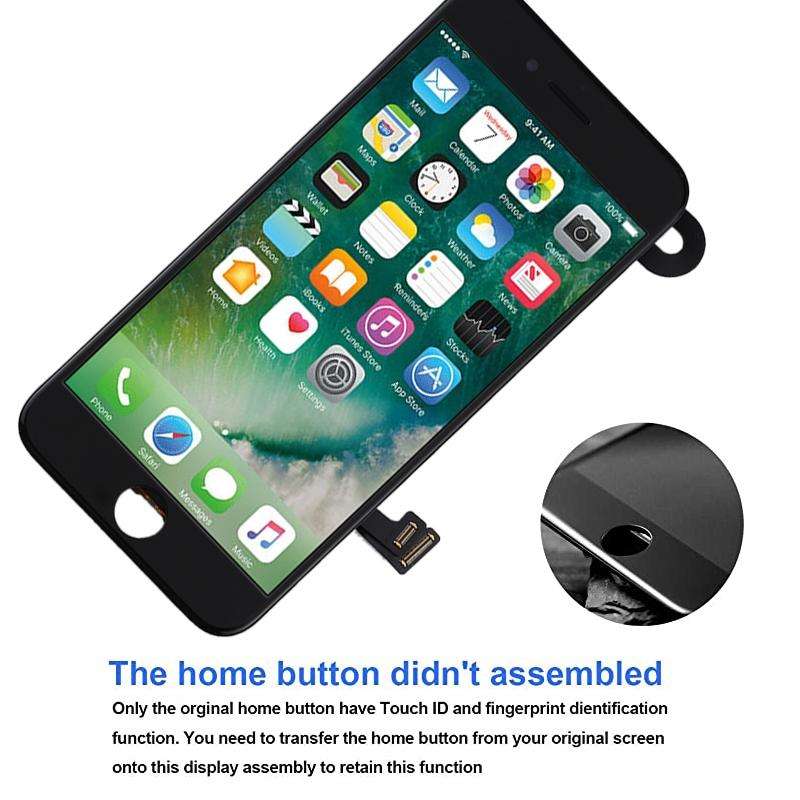 TFT LCD Screen for iPhone 7 Plus with Digitizer Full Assembly include Front Camera (White)