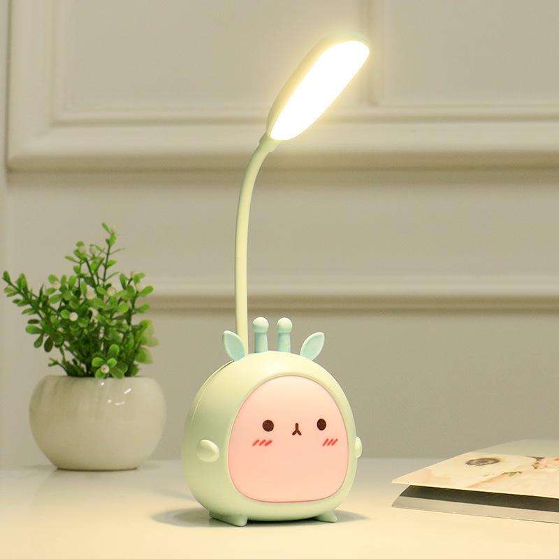 YW2021 Cartoon Cute LED Eye Protection Desk Lamp Student Dormitory Bedroom Folding Reading Desk L...