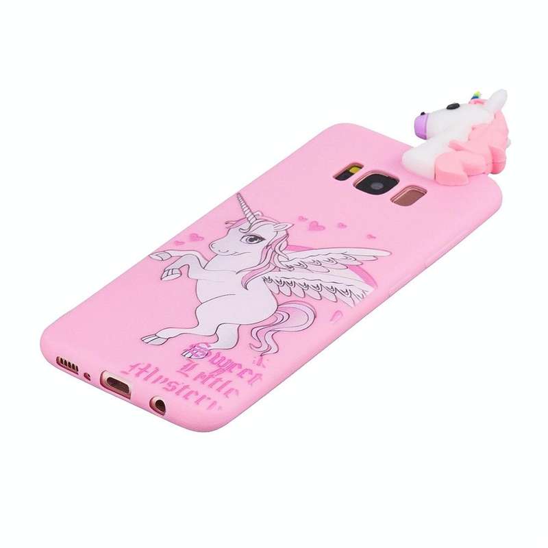 For Galaxy S8 Shockproof Cartoon TPU Protective Case(Unicorn)