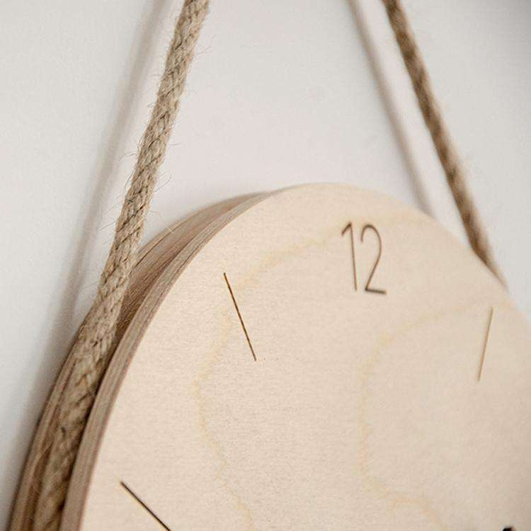 10 inch Scale Version Wooden Sling Wall Clock Home Living Room Clock