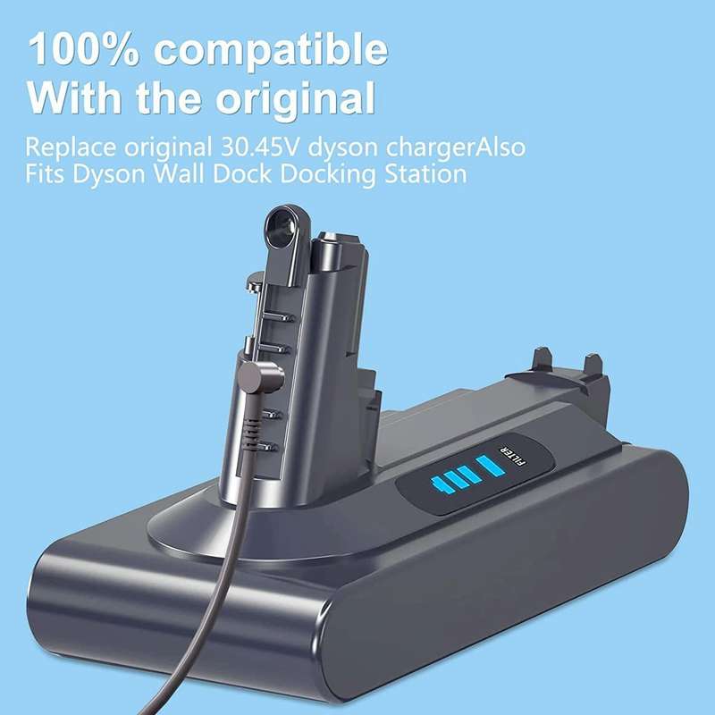 For Dyson V10 / V11 / V12 / V15 / SV12 / SV20 Vacuum Cleaner Charger Universal Power Adapter, US ...