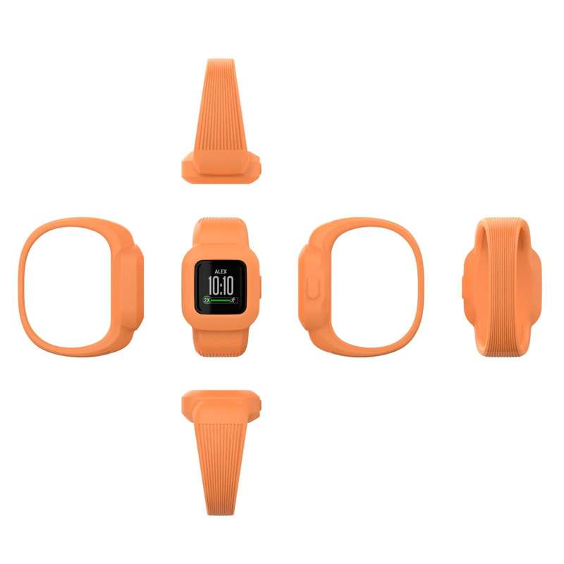 For Garmin Vivofit JR3 No Buckle Silicone Pure Color Watch Band, Size:S(Light Purple)