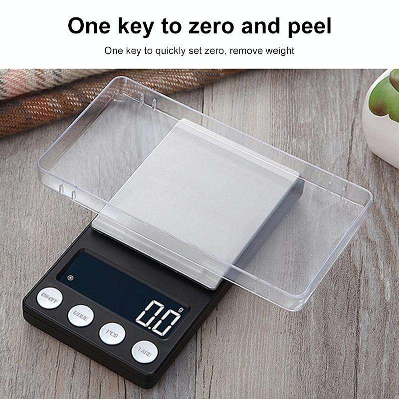 High-Precision Electronic Scale Mini Portable Jewellery Medicine Scale, Style:200g/0.01g