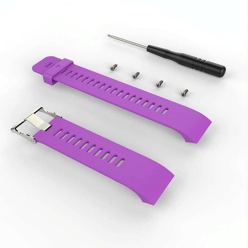 For Garmin Forerunner 30 / 35 Silicone Watch Band(Purple)