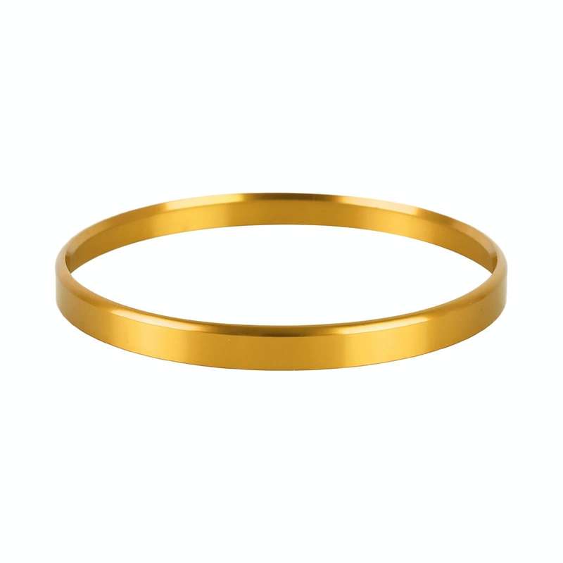 Car Headlight Switch Decorative Ring for Volkswagen Golf (Gold)