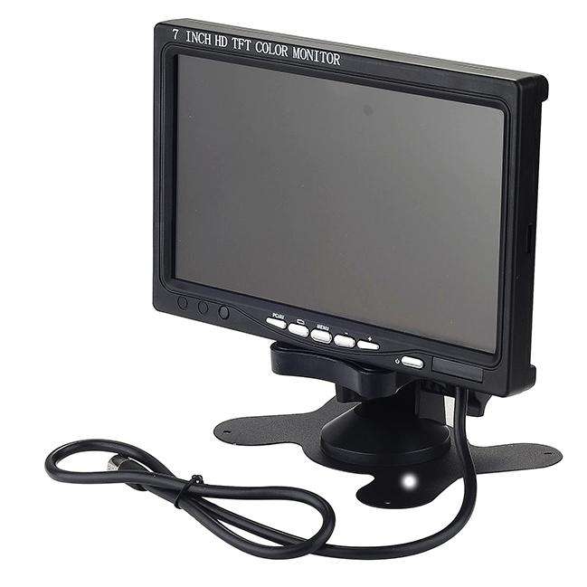 Universal 7.0 inch Car Monitor / Surveillance Cameras Monitor with Adjustable Angle Holder & Remo...