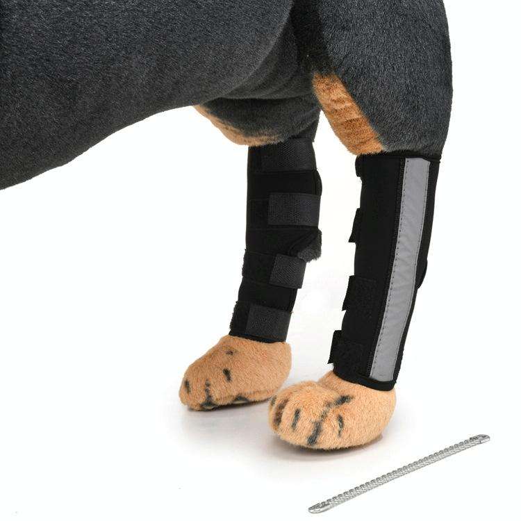 Pet Knee Pads Dog Leg Guards Pet Protective Gear Surgery Injury Sheath, Size: M( HJ28 Reflective ...
