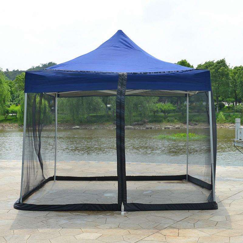 HY-0205 300 x 230 cm Outdoor Parasol Anti-mosquito Net Cover, Dimensions: Folding Tents(Black)