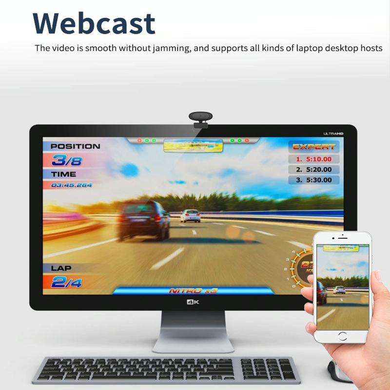 Full HD 1080P Webcam Built-in Microphone Smart Web Camera USB Streaming Live Camera With Noise Ca...