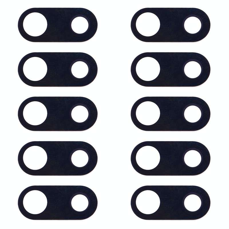10 PCS Back Camera Lens for LG V30 H930 H933 (Black)