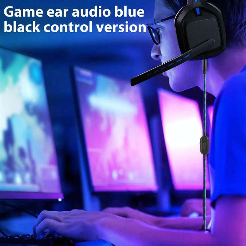 ZS0162 Wired Control Version Gaming Headset Audio Cable for Logitech Astro A10 A40 A30