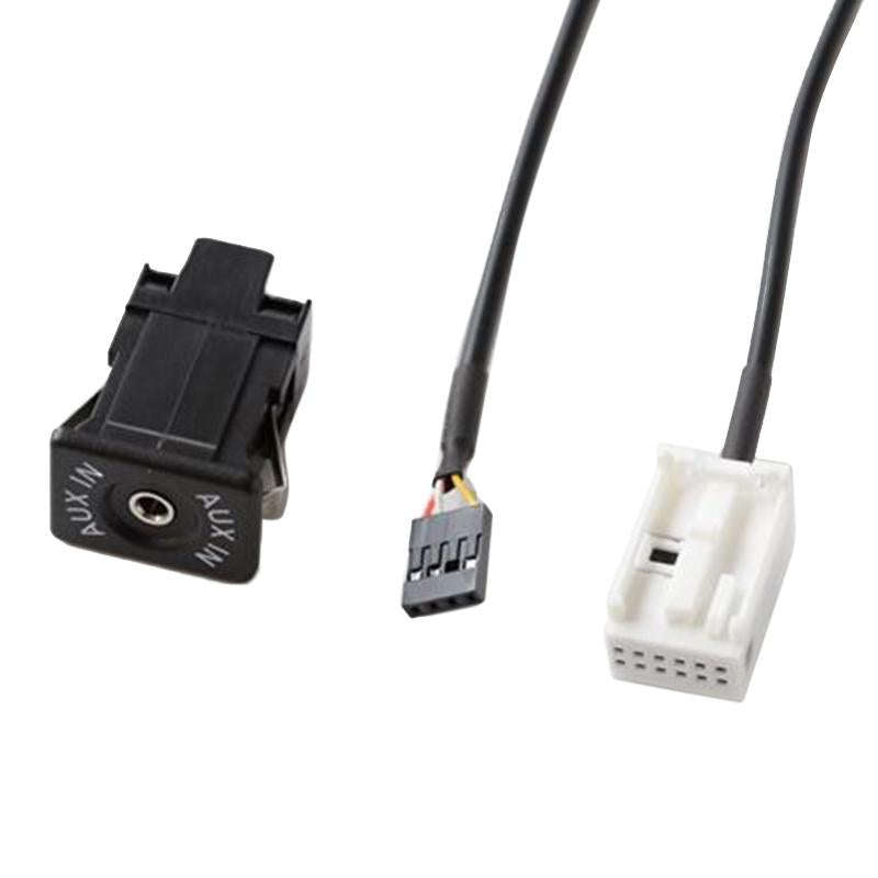 Car Handheld Box AUX Interface Connector + Cable Wire Harness for Volkswagen Bora / Audi