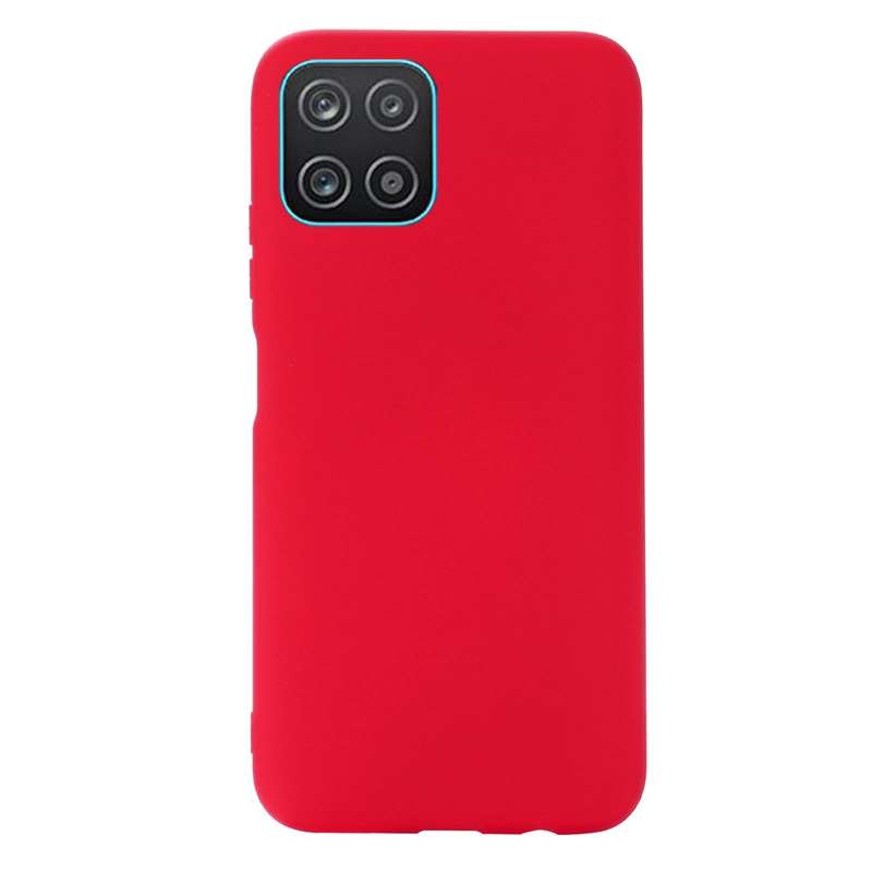 For Samsung Galaxy A03 166.6mm Color Liquid Silicone Phone Case(Red)