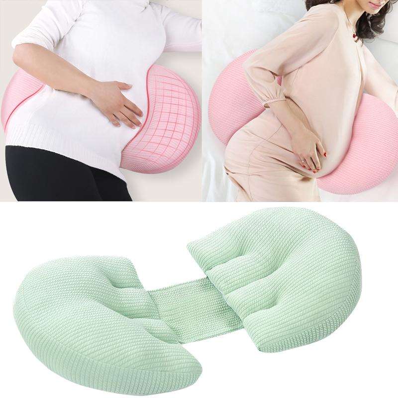 Pregnant Waist Support Cotton Pillow Side Sleepers Cushion Removable and Washable Abdomen Pillow(...