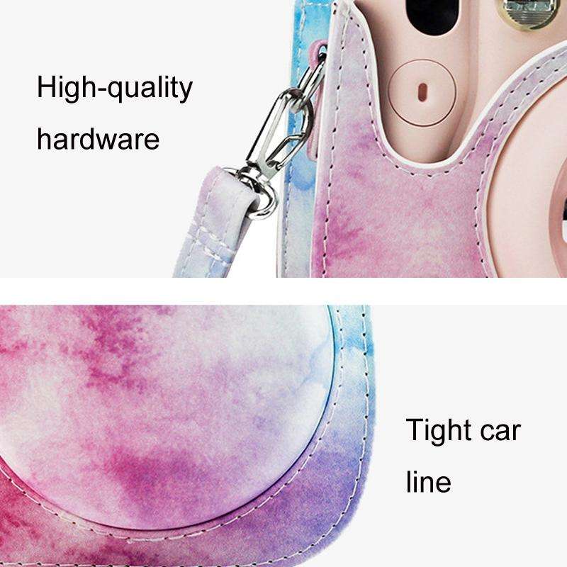 For Instax Mini11 / 9 / 8 PU Cortex Retro Camera Bag Protective Cover(Fantastic Cloud)