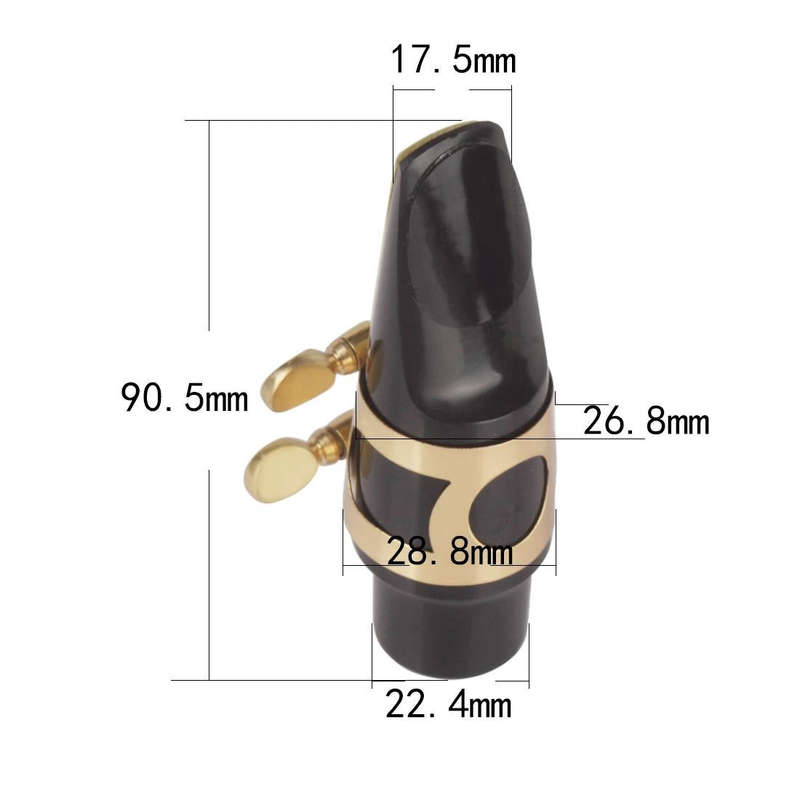 Saxophone Mouthpiece + Hat Clip Wind Instrument Accessories, Specification: Alto