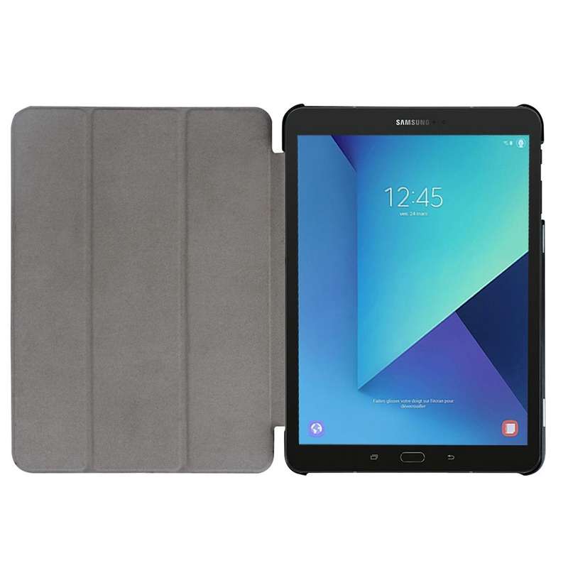 For Galaxy Tab S3 9.7 inch T820 / T825 Custer Texture Horizontal Flip Leather Case with 3-folding...