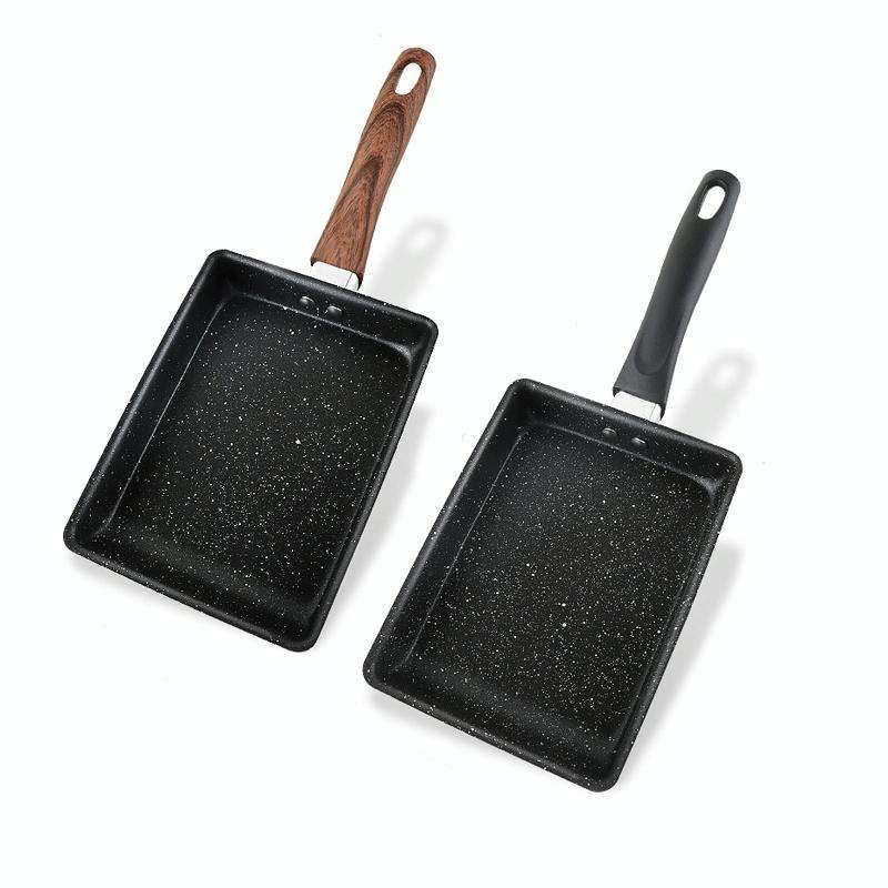 JBY-6658 Small Frying Pan Tamagoyaki Pan Maifanshi Non-Stick Frying Pan Square Omelette Pan,Size:...