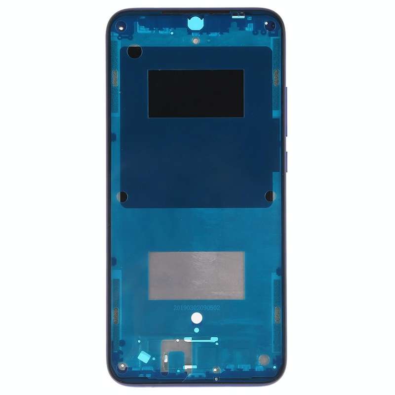 Middle Frame Bezel Plate with Side Keys for Xiaomi Redmi 7 (Blue)