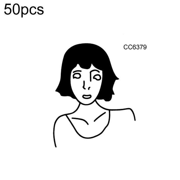 50 PCS Bad Girl Waterproof Dark Tattoo Stickers(CC6379)