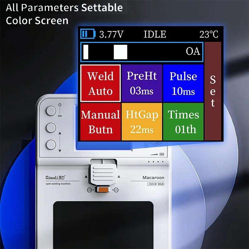 QianLi Macaron Max Portable Double Pulse Integrated Battery Spot Welding Machine