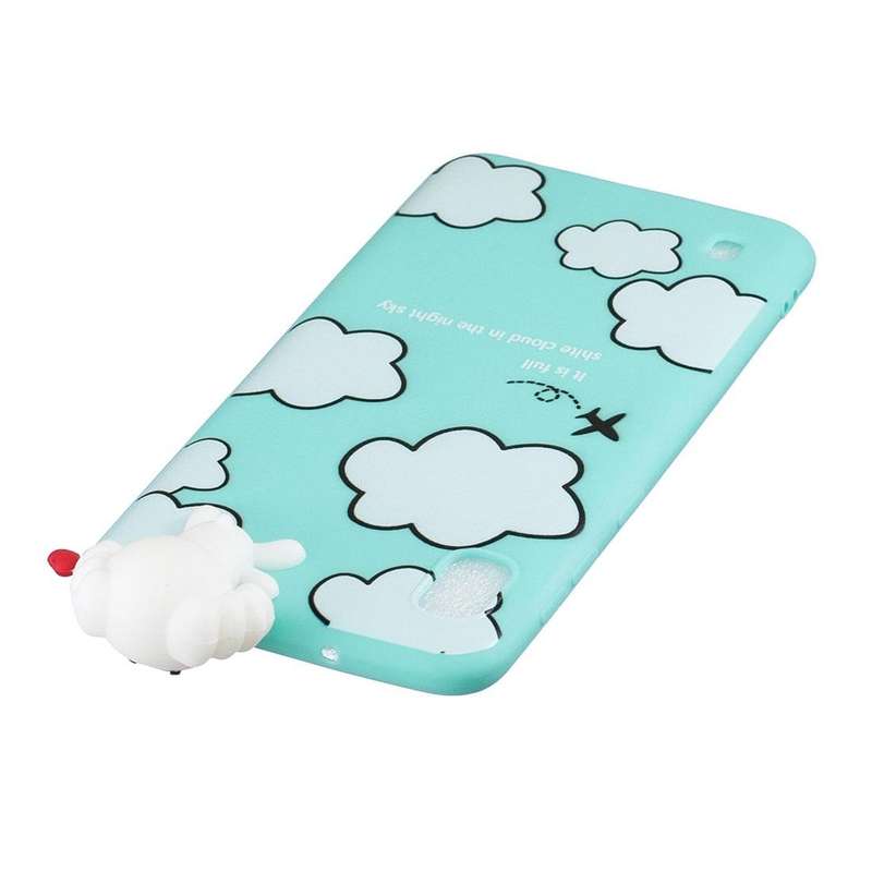 For Galaxy A10 Shockproof Cartoon TPU Protective Case(Clouds)