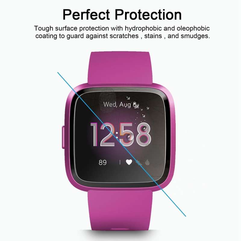 For Fitbit Versa Lite 0.26mm 2.5D 9H Tempered Glass Film Screen Protector