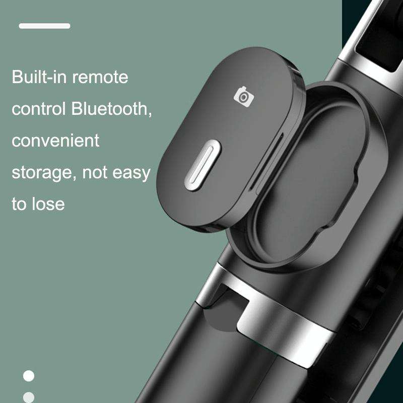 P60D Fill Light Bluetooth Mobile Phone Selfie Stick(White)