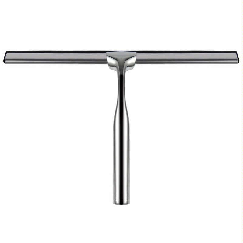 Glass Window Squeegee Cleaner Shower Bathroom Mirror Rubber Wiper With Suction Hook Water Vapor R...