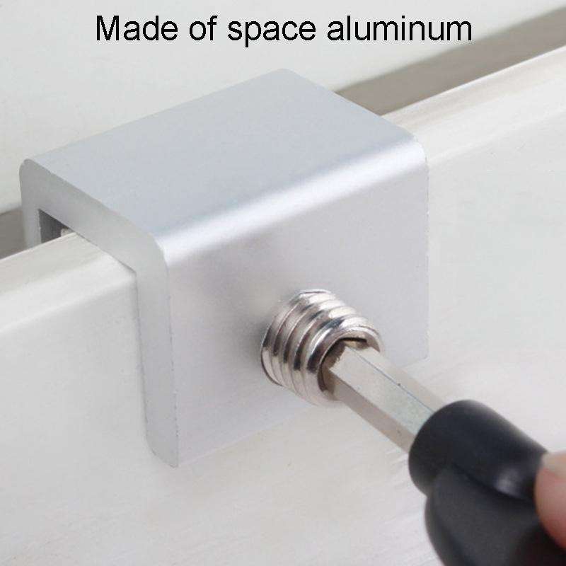Child Safety Protection Screen Window Limiter Sliding Door Latch With Key, Model: Wider Model+L S...