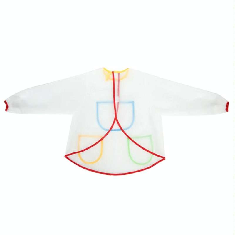 Drawing Waterproof Anti-dirty Transparent Apron for Children