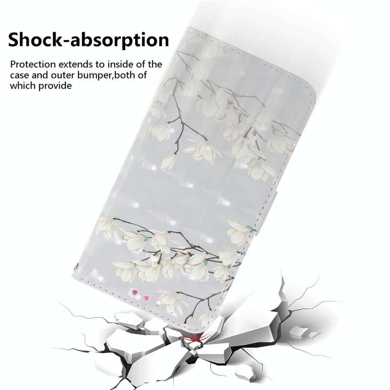 For Honor X9/X9 5G 3D Colored Horizontal Flip Leather Phone Case(Magnolia)