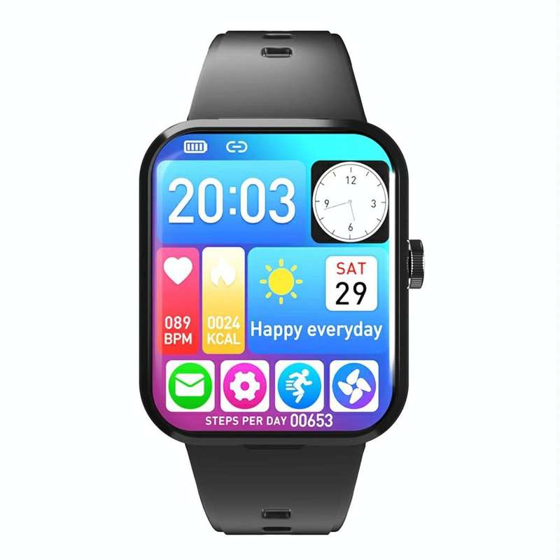 S6 TWS Earphone 1.91 inch Smart Bracelet Support Bluetooth Call / Health Monitoring(Black)