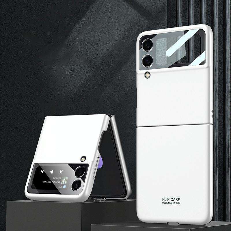For Samsung Galaxy Z Flip3 5G GKK Integrated Ultra-thin Full Coverage Phone Flip Case(Silver)