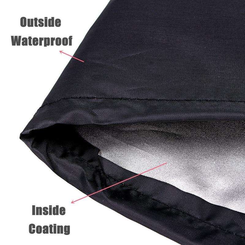 Outdoor Garden Grill Cover Rainproof Dustproof Anti-Ultraviolet Round Table Cover, Size: 71x53cm