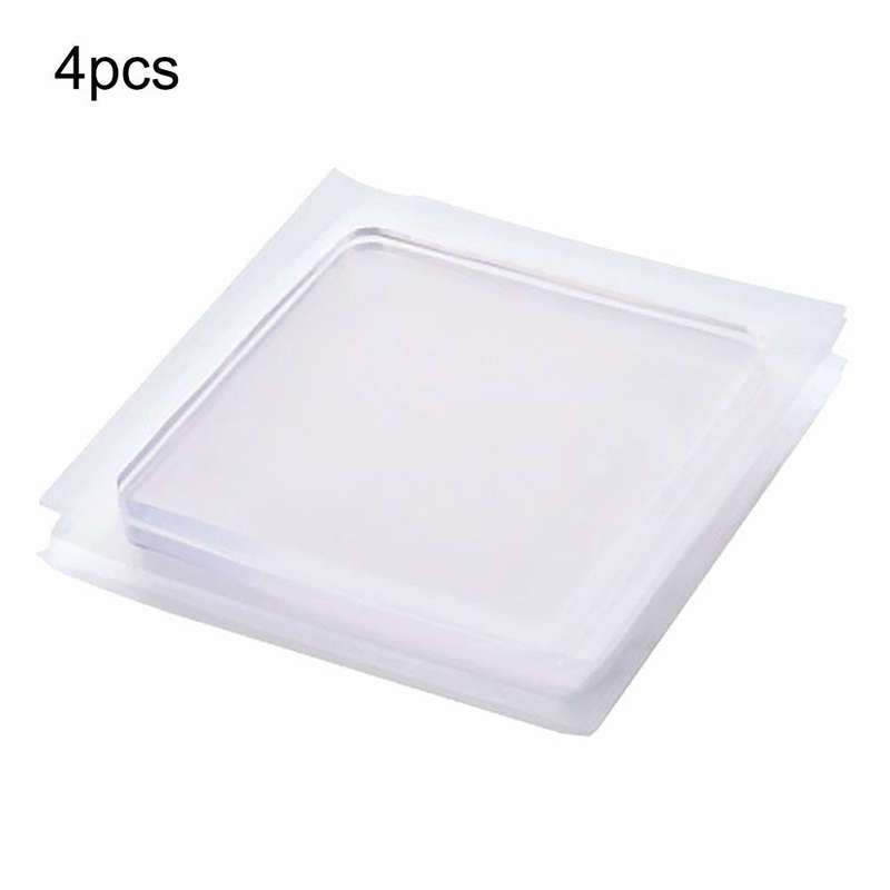4 PCS Transparent Washing Machine Silicone Pad Anti Vibration Non-Slip Mat Shock Absorbing Pad(70...
