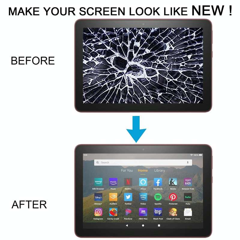 For Amazon Fire HD 8 2022 LCD Screen With Digitizer Full Assembly