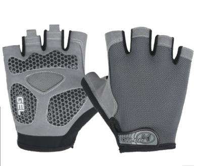 Cycling Shock Absorbing Anti-Slip Gloves Fitness Weight Lifting Training Half-finger Gloves, Size...