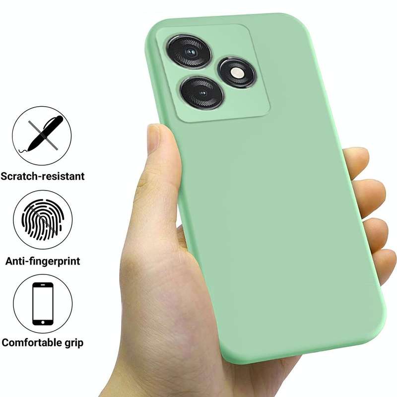 For Tecno Spark 10 4G / 10C 4G Pure Color Liquid Silicone Shockproof Phone Case(Green)
