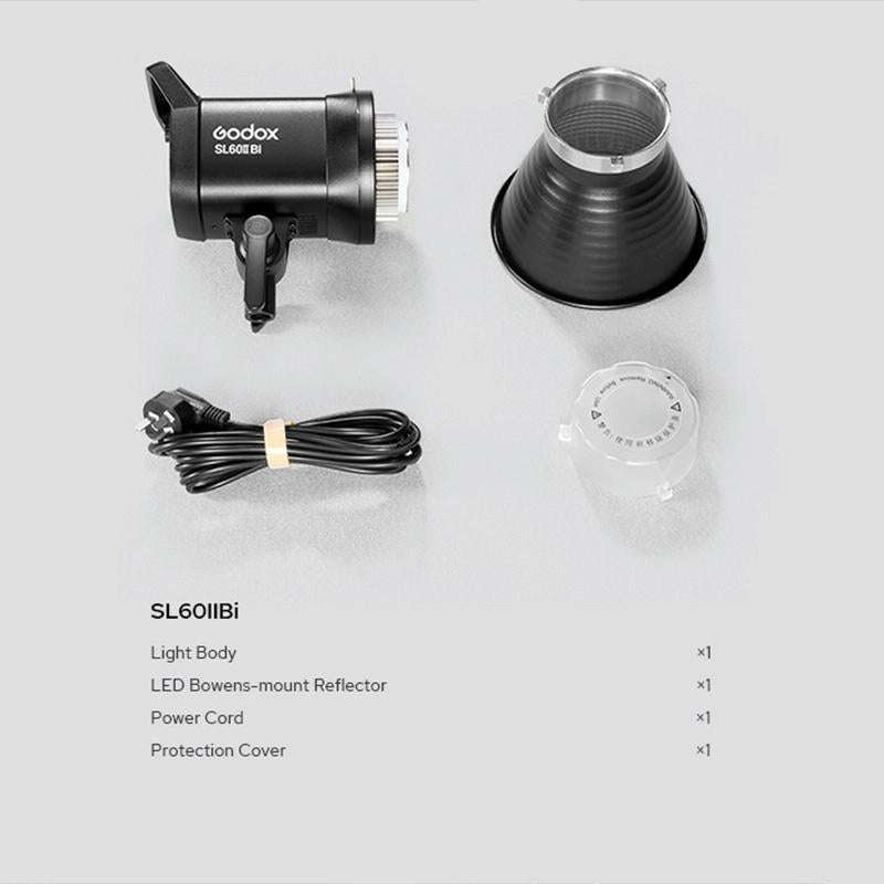 Godox SL60IIBi 75W Bi-Color 2800K-6500K LED Video Light(US Plug)