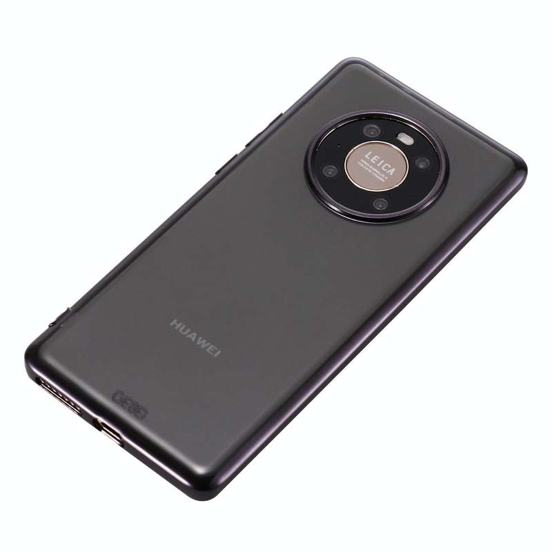 For Huawei Mate 40 Pro GEBEI Shockproof Plating PC Protective Case(Black)
