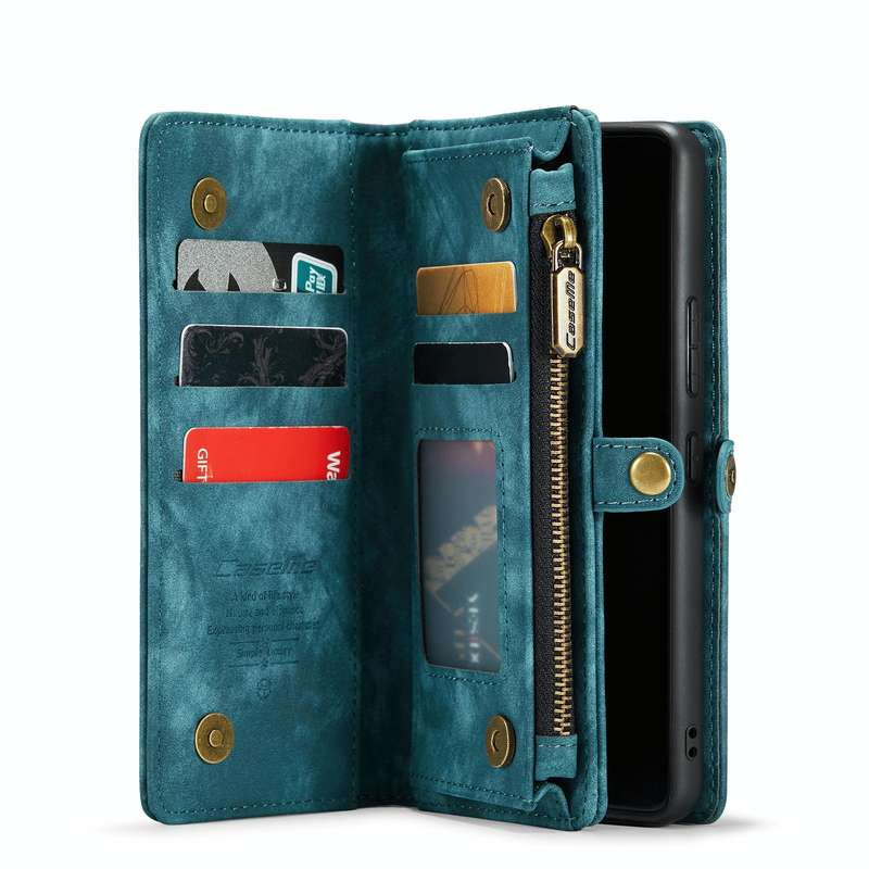 For Samsung Galaxy A53 5G CaseMe-008 Detachable Multifunctional Horizontal Flip Leather Case(Green)