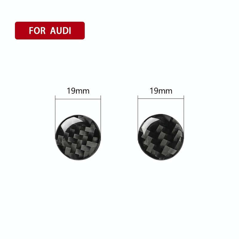 Car Carbon Fiber Air Conditioning Button Decorative Sticker for Audi A6 S6 C7 A7 S7 4G8 2012-2018...
