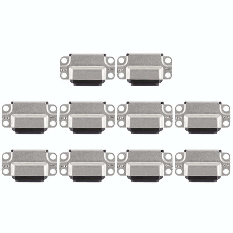 10 PCS Charging Port Connector for iPad Air 2(Black)