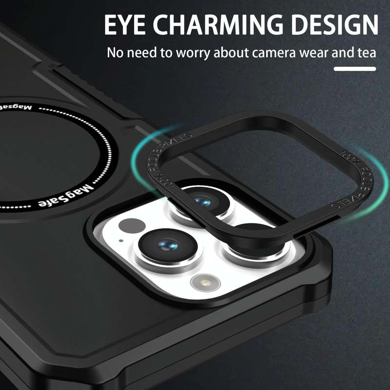 For iPhone 11 MagSafe Shockproof Armor Phone Case(Black)